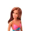 Boneca Barbie Praia Morena Maiô Azul Mattel Novo