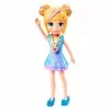 Boneca Polly Pocket 9cm Polly Vestido Azul E Roxo