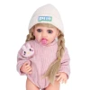 Boneca Realista Infantil 50cm Com Choro Trico Nude E Touca Boneca Realista Infantil 50cm Com Choro Trico Nude E Touca