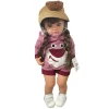 Boneca Realista Infantil 50cm Com Choro Trico Urso Rosa Boneca Realista Infantil 50cm Com Choro Trico Urso Rosa