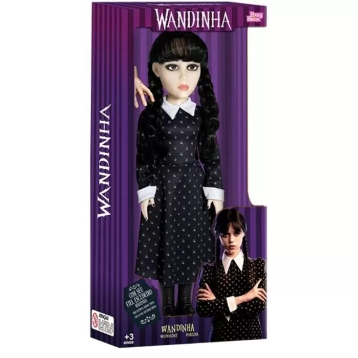 Boneca Wandinha 45Cm 1845 Baby Brink Novo Boneca Wandinha 45Cm 1845 Baby Brink Novo