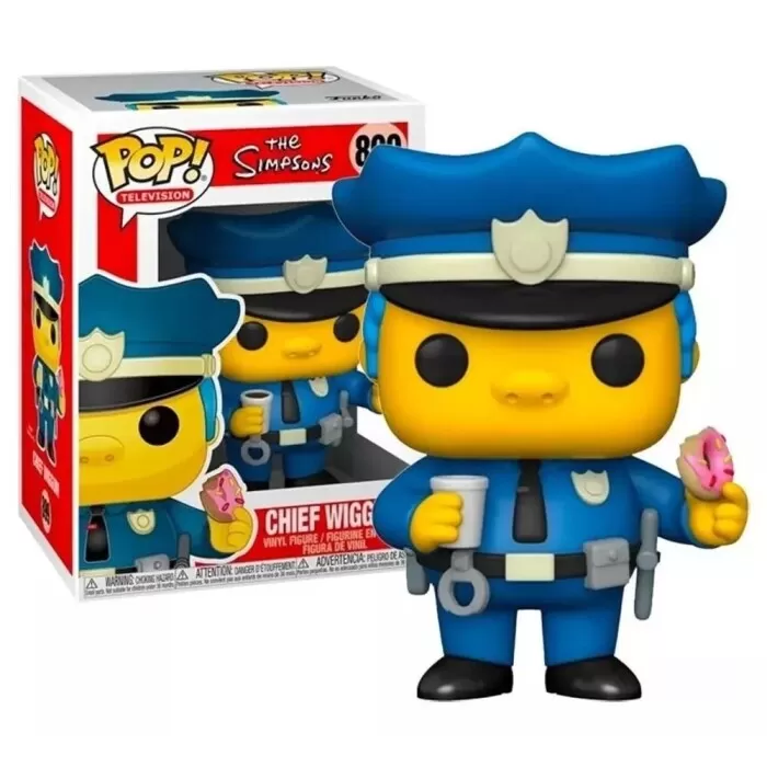 Boneco Funko Pop! Chief Wiggum The Simpsons 899 2022 Boneco Funko Pop! Chief Wiggum The Simpsons 899 2022