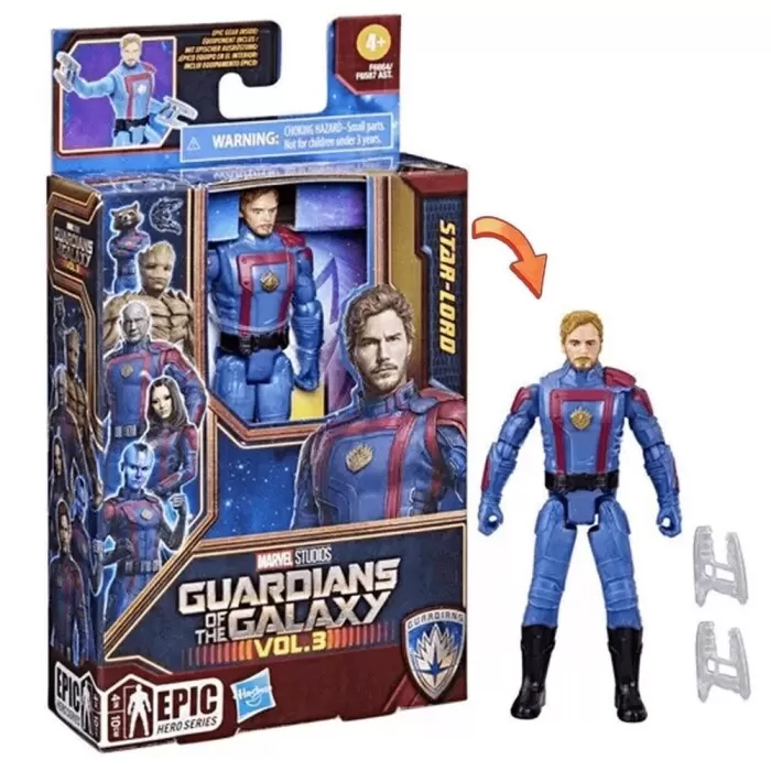 Boneco Star Lord Epic Hero Séries F6664 Hasbro Novo Boneco Star Lord Epic Hero Séries F6664 Hasbro Novo