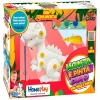 Brinquedo Dino De Colorir Monta E Pinta Com Guache + Pincel Brinquedo Dino De Colorir Monta E Pinta Com Guache + Pincel
