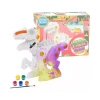Brinquedo Dino De Colorir Monta E Pinta Com Guache + Pincel Brinquedo Dino De Colorir Monta E Pinta Com Guache + Pincel