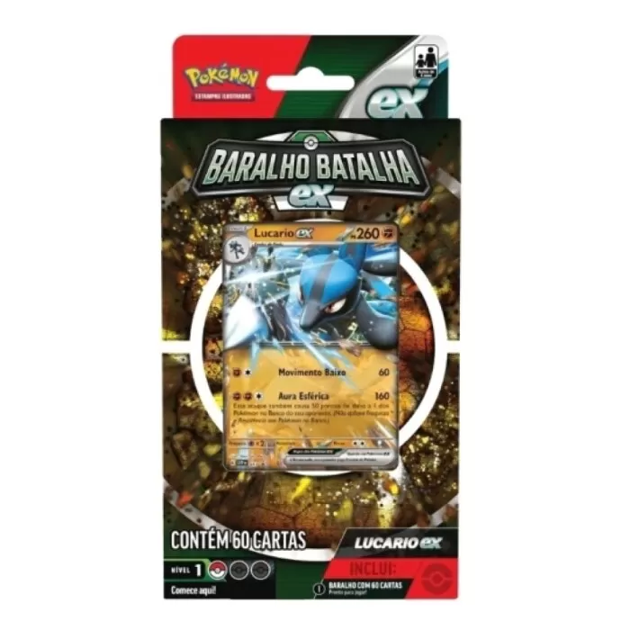 Brinquedo Pokémon Deck De Batalha Ex 60 Cartas Novo Brinquedo Pokémon Deck De Batalha Ex 60 Cartas Novo