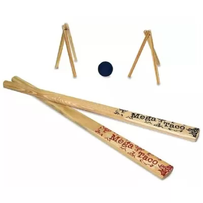 Brinquedo Taco De Madeira 70cm + Bolinhas Bets