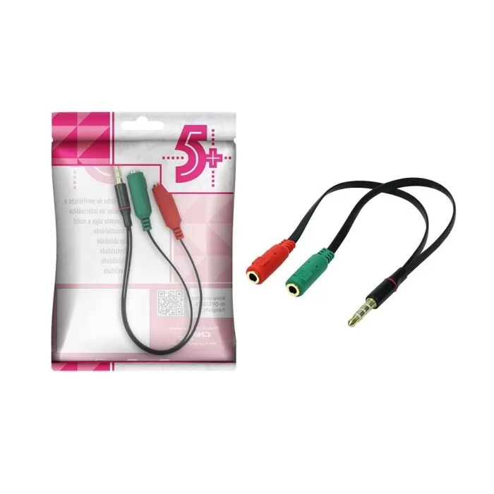 Cabo Adaptador P3 Macho x P2 Fêmea Chipsce Novo