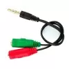 Cabo Adaptador P3 Macho x P2 Fêmea Chipsce Novo