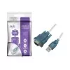 Cabo Conversor De Usb Para Serial Rs 232 70cm Azul - RoXo