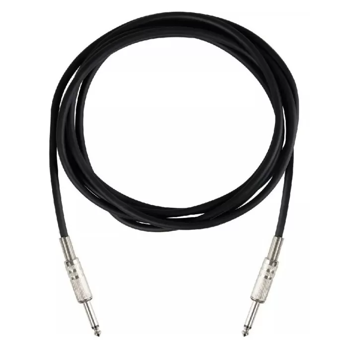 Cabo De Áudio P10 x P10 Para Instrumentos 10m Preto Hayonik