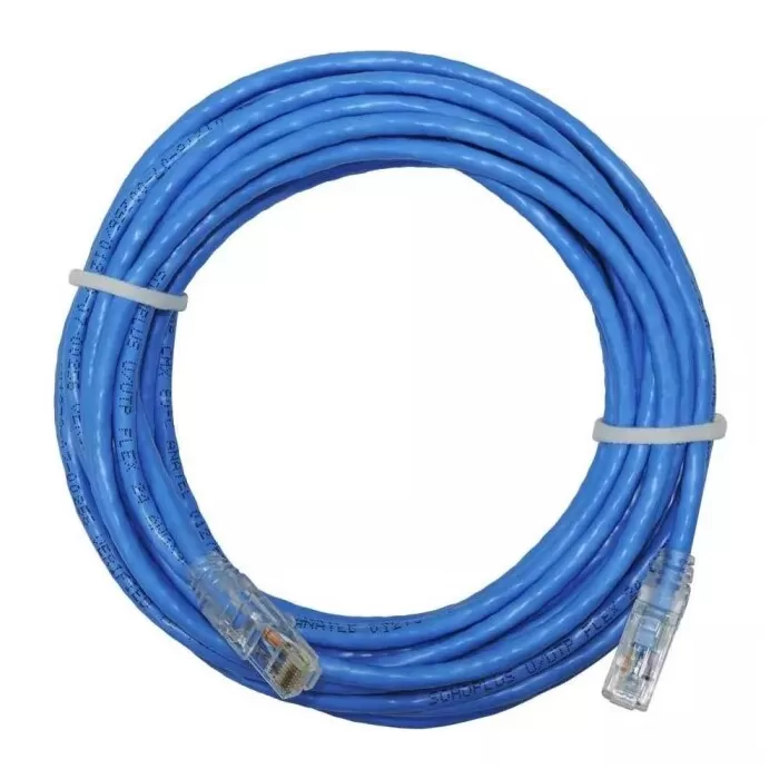 Cabo De Rede Cat Com 20 Metros Azul SohoPlus Com Ponteiras