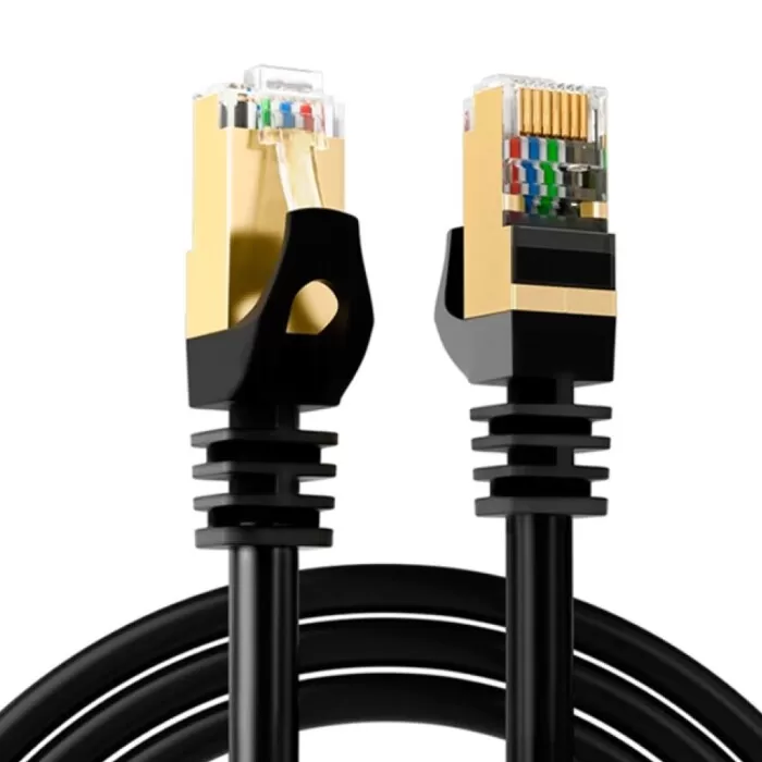 Cabo De Rede Cat7 3 Metros Preto Dhx-Cat7-F/ Ftp-3M Hp Novo