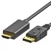 Cabo De Vídeo Displayport Macho Para Hdmi Macho Preto Vinik