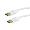 Cabo Displayport de alta resolução 4K Macho/Macho 2M Branco