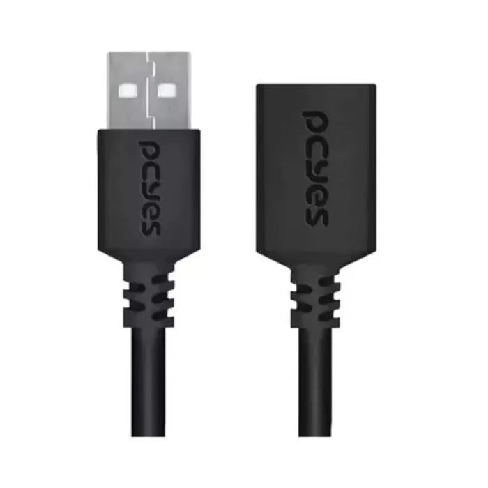 Cabo Extensor Usb A 2,0M P/ F 1M Puamf2-1 Novo