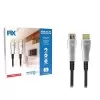 Cabo Hdmi 2.1 8K 5 Metros HDR Fibra Ótica Preto 120HZ PIX