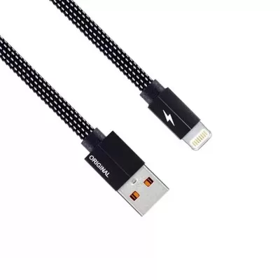 Cabo Lightning Flat Duo 1M Vermelho Mbtech - Celular