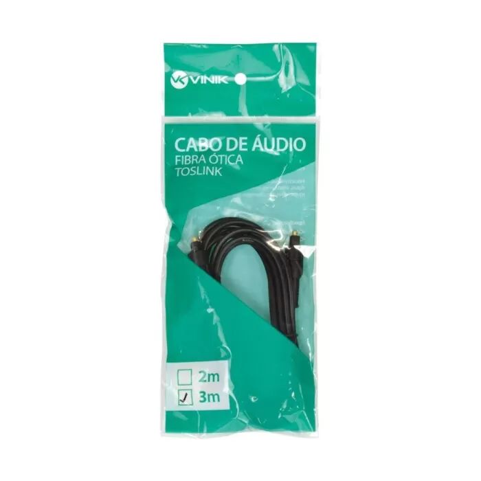 Cabo Óptico Tosllink 3M Atc-3 Vinik Novo
