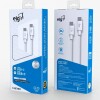 Cabo USB ELG Compativel para Tipo-C 60W 1 Metro Branco ELG TC60 Cabo USB ELG Compativel para Tipo-C 60W 1 Metro Branco ELG TC60