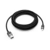 Cabo USB Lightning 1,5M Nylon Preto Maketech - Celular
