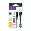 Cabo USB Lightning 2M Preto Maketech - Compatível com Celular