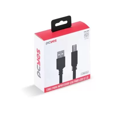 Cabo Usb Para Impressora 2,0 2M Puabm2-2 Pcyes Novo