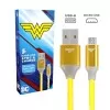 Cabo Usb Para Micro Usb 1,5M 12W Mulher Maravilha Novo