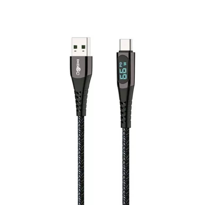 Cabo Usb Para Tipo C Carga Rápida Preto 1 Metro Ims-147 Cabo Usb Para Tipo C Carga Rápida Preto 1 Metro Ims-147