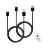 Cabo Usb Para Tipo-C Com 2 Unidades Cor Preto Samsung Cabo Usb Para Tipo-C Com 2 Unidades Cor Preto Samsung