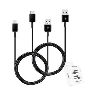 Cabo Usb Para Tipo-C Com 2 Unidades Cor Preto Samsung