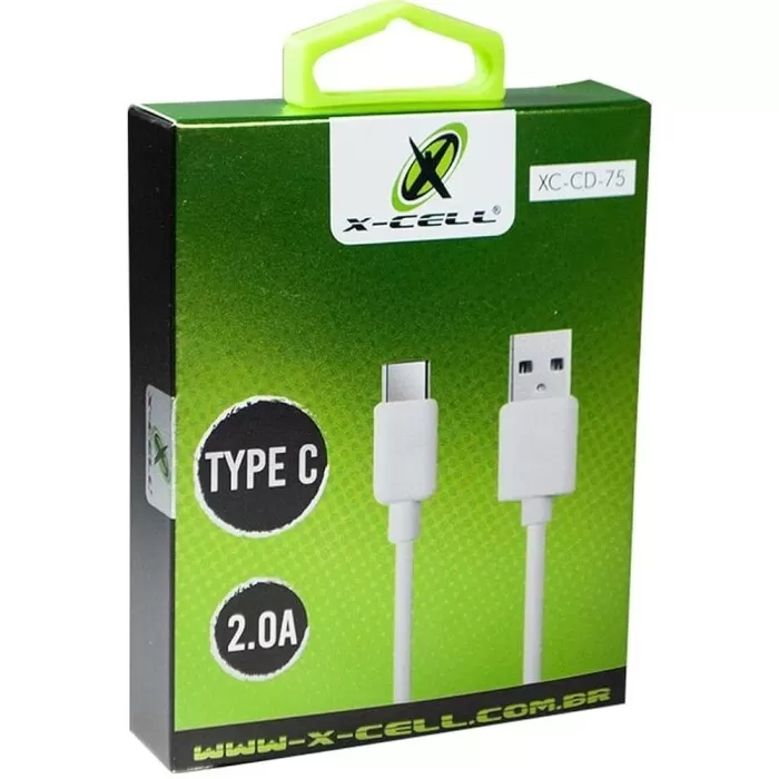 Cabo Usb Tipo-C 2A 1 Metro Xc-Cd-75 X-Cell Novo