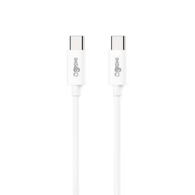 Cabo Usb Tipo C Para Tipo C 60W 2 Metros Branco Ims-160a