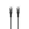 Cabo Usb Tipo C Para Tipo C Com Carga Rápida 1M 60W Preto Cabo Usb Tipo C Para Tipo C Com Carga Rápida 1M 60W Preto