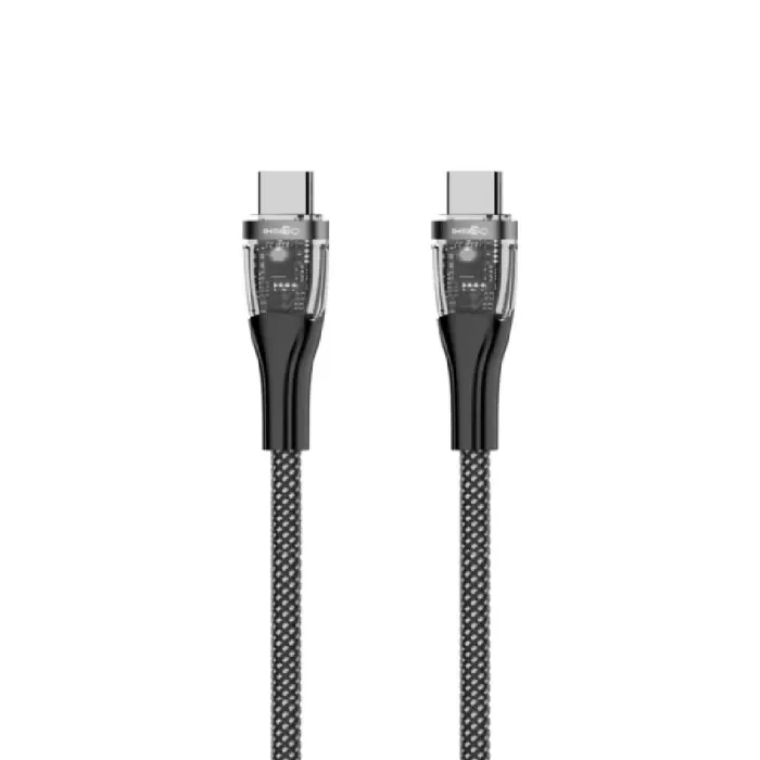 Cabo Usb Tipo C Para Tipo C Com Carga Rápida 1M 60W Preto Cabo Usb Tipo C Para Tipo C Com Carga Rápida 1M 60W Preto