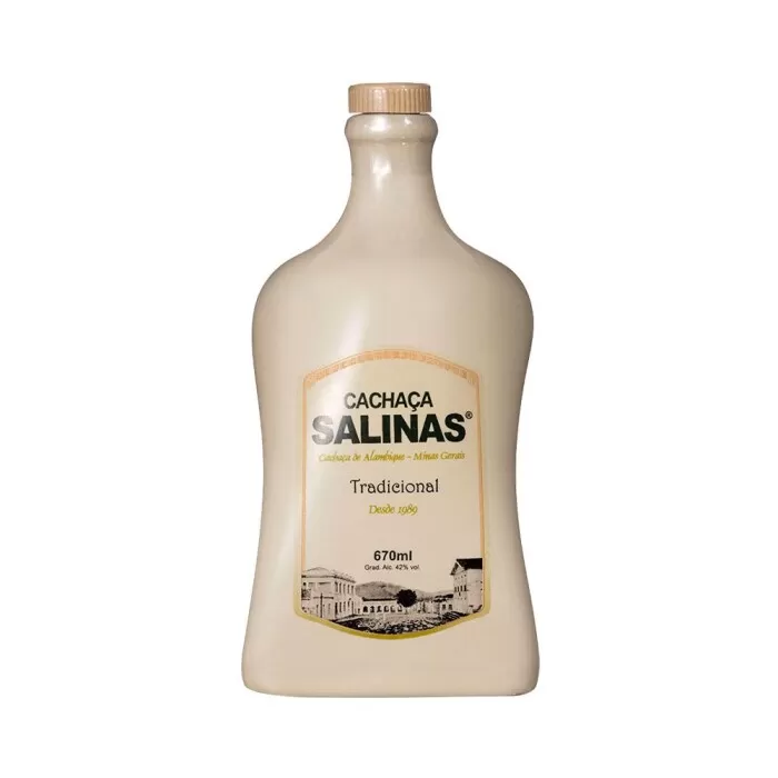Cachaça Salinas Tradicional Ceramica 670Ml