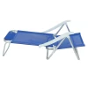Cadeira De Praia Sunny Alumínio Com 6 Posições Azul Bel