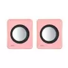 Caixa De Som 2,0 Usb 5V 1W Rosa Vs-01R Vinik Novo