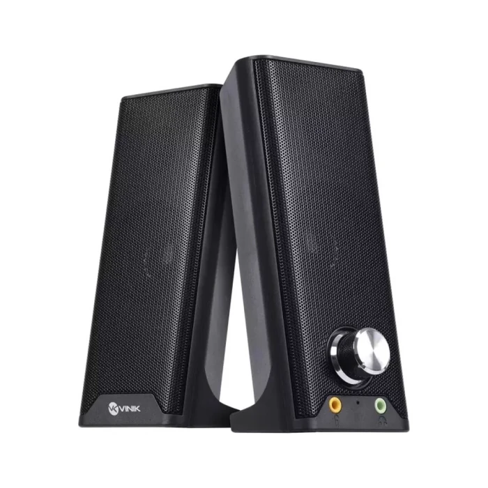 Caixa De Som Dual 2.0 Basic 6W Cor Preta Usb Vinik Caixa De Som Dual 2.0 Basic 6W Cor Preta Usb Vinik