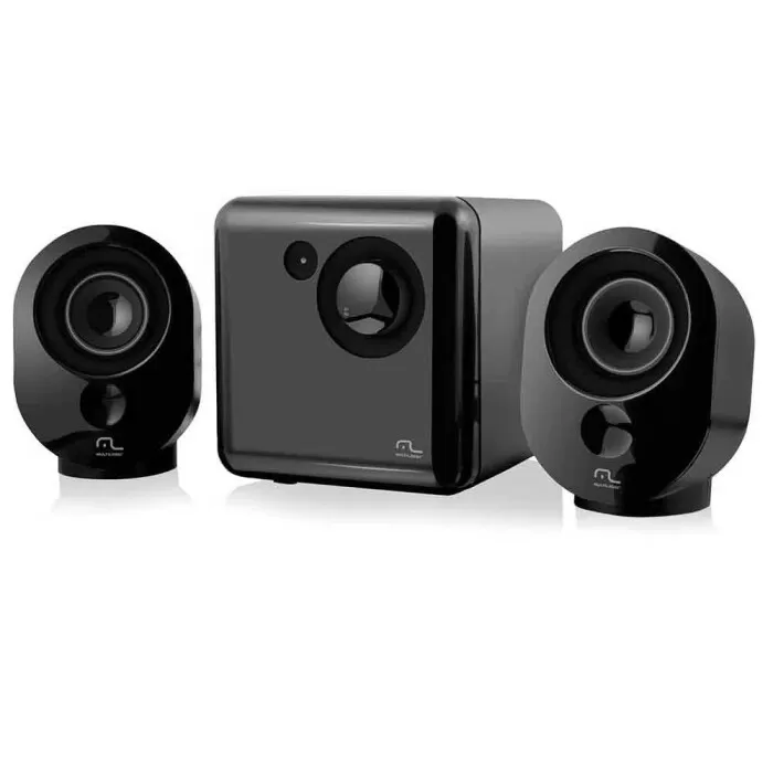 Caixa De Som Para Pc 15W Preto E Grafine Usb Multiaser Novo