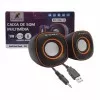 Caixa De Som Para Pc 5W Usb P2 Xc-Cm-12 X-Cell Novo