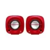 Caixa De Som Speaker 2.0 Cor Vermelha 3w C3Tech SP 303