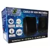 Caixas De Som Multimídia Na Cor Preta 6W P/ Computador