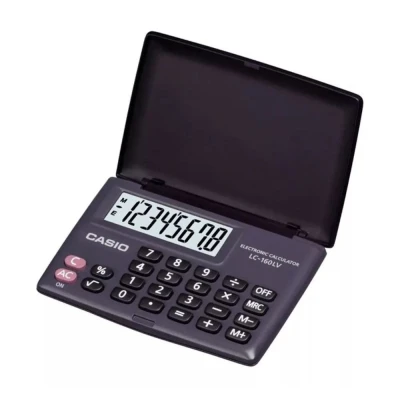 Calculadora De Bolso 8 Dígitos Eletrônica Preta Casio Lc-160
