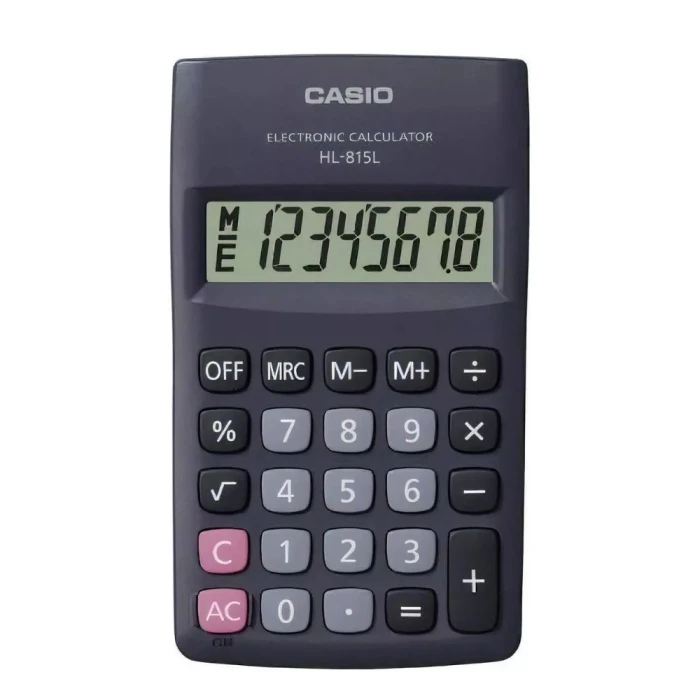 Calculadora De Bolso Com 8 Dígitos Portátil Cor Preto Casio Calculadora De Bolso Com 8 Dígitos Portátil Cor Preto Casio