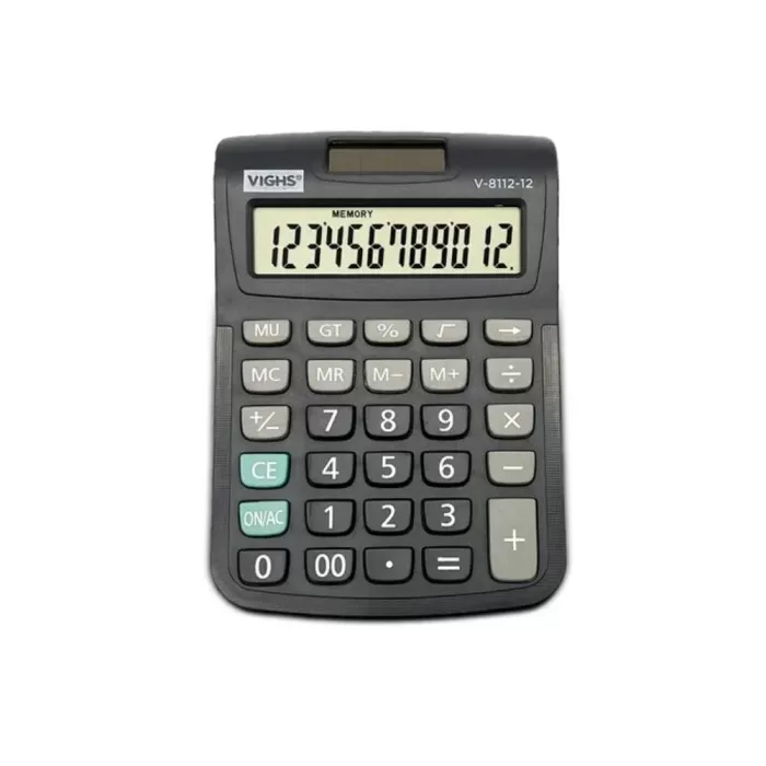 Calculadora De Mesa 12 Dígitos V8112-12 Vighs Novo Calculadora De Mesa 12 Dígitos V8112-12 Vighs Novo
