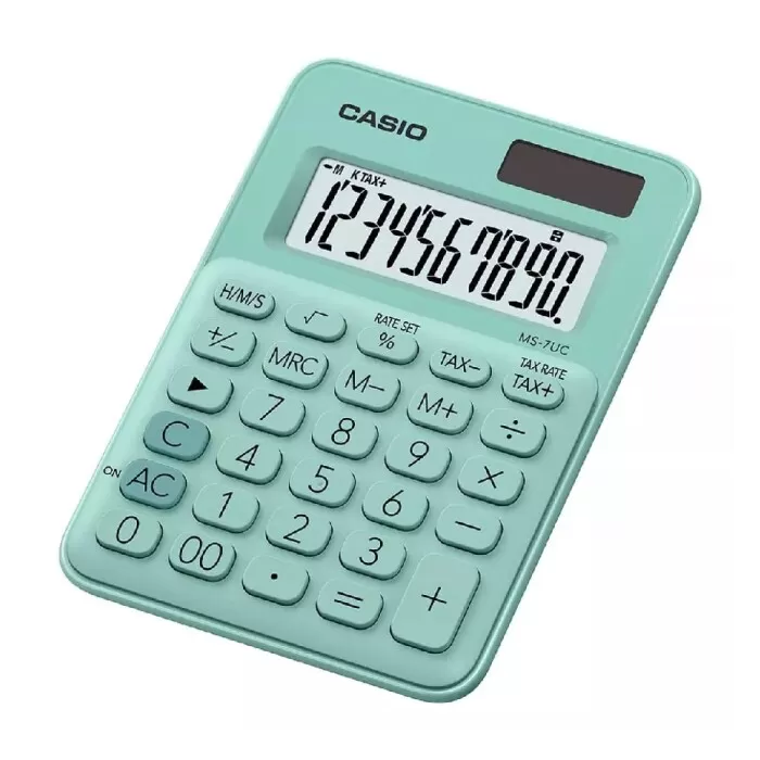 Calculadora De Mesa Mini Com 10 Dígitos Solar Azul Casio Calculadora De Mesa Mini Com 10 Dígitos Solar Azul Casio