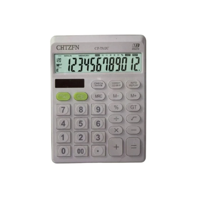 Calculadora Eletronica a Pilha 12 Dig H22269 Branca