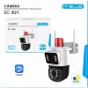 Câmera Wi-Fi Dupla Ip 1080P Cor Dia/Noite Branca It-Blue