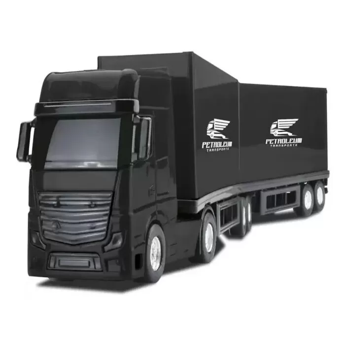 Caminhão Transporte Petroleum Bau Preto Roma Novo